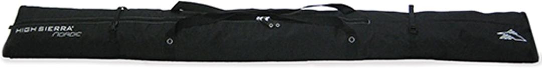 High Sierra Padded Ski Bag for Two Pairs of Skis (Up to 185cm) (Black)