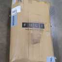 FULI Japanese Futon, Twin Size, White - Foldable Shikibuton Floor Bed - Medium Firm Quilted Cotton Sleeping Pad, Portable Roll-Up Japanese Floor Bed for Guests & Small Spaces