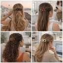 Magnetic Hair Clips - No Crease Magnet Hair Clip for Women, Strong Hold Seamless Magnetic Hair Clip for Sectioning and Styling(1 Set) (4PCS)