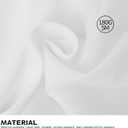 Surmente 2 Pack White Rectangle Tablecloth 60 x 102-inch Rectangular Polyester Table Cloth for Weddings, Banquets, or Restaurants