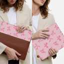 Case for iPad 11th (A16) 11-inch 2025 / 10th Generation 10.9-inch 2022, Pink Bow Cute Chic Adorable Aesthetics with Pencil Holder for Kids, Boys, Girls, Anti-Slip, Anti-Shock, Pink Bow