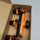 Garden Hose Splitter 3 Way, Outdoor Faucet Splitter,Tap Adapter, Hose Adapter with 3 Valves Garden Hose Connector for Garden Outdoor Home, Orange