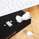 UKCOCO Auto Clicker for Phone Screen - Automatic Screen Clicker with Micro USB to USB Adapter Kit, Portable Gaming Accessory for Social Media Likes, Video Live Streaming & Tapping Games, White