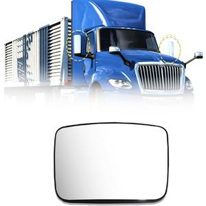 Rear View Main Mirror Hood Mirror for International LT625 2018+ Truck Universal Side,Convex Black A Piece