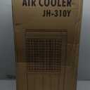 Uthfy Swamp Cooler Air Conditioner, Evaporative Air Cooler with 5.3 Gallon Water Tank, 4 Ice Box, Remote, 12H Timer, 120°Oscillation, Portable Cooling Fan with 3 Speeds for Bedroom Home Office