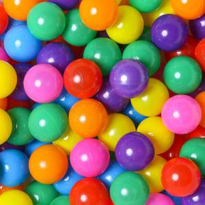 Plastic Balls for Ball Pits, Pack of 100 Hollow Balls, Perfect for Toddler Baby Pools,Party Decoration, 2.2 Inch 2.4 Inch 2.75 Inch