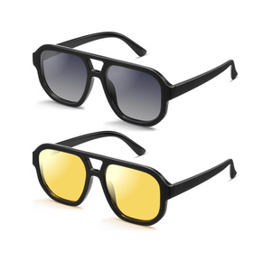 livho Trendy Polarized Square Aviator Sunglasses Women Men Square Eyewear Frame, Retro Sun Glasses for Women Men 2025 Shades