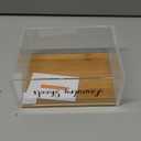 Acrylic Laundry Detergent Sheets Holder with Bamboo Lid, Laundry Soap Sheets Container Box Dispenser for Laundry Room