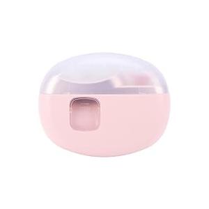 Electric Nail Clipper, 2 in 1 Electric Automatic Nail Clippers for Seniors and Adults Baby Easy Clip Nail Clippers with Polishing, Light & Storage 2 Adjustable Speeds for Nail Trimmer Pink