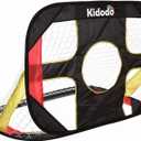 Kidodo Portable Soccer Goal Net Set - Pop Up Training Soccer Goals for Backyard - Indoor or Outdoor Versions - Easy Assembly - Great for Kids and Adults
