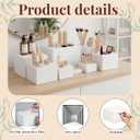 8 Pcs White Acrylic Buffet Risers, Food Display Stands for Buffet Table Party Catering Dessert Jewelry Collectibles, Acrylic Cube Nesting Boxes with Hollow Bottoms 8 Sizes (10"-9"-8"-7"-6"-5"-4"-3")