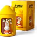 Mipow x miffy BTA700M Cool Mist Humidifier for Bedroom, Ultrasonic Quiet Air Humidifier with Night Light, 450ML Double Spray for Nursery, Office Indoor Plants (Yellow) - Gifts for Girls