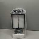 Dusk to Dawn Outdoor Post Light Hardwired, Black Lamp Post Lights with Pier Mount Base, Waterproof Exterior Lamp Post Lantern with Clear Class, Pole Light for Garden Yard Patio Pathway (7.1 inch-clear glass)