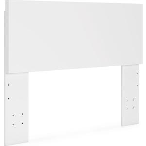 Signature Design by Ashley Onita Contemporary Adjustable Height Panel Headboard for Bedroom, Full, White