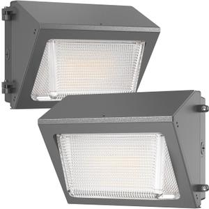 80W LED Wall Pack Light, 11375LM Outdoor Wall Light, 2 Pack
5000K Daylight, Industrial Waterproof, Glass Lens Outdoor Security Lighting for Yard Warehouse Garage