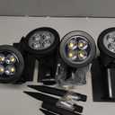 Nekteck 4 Pack Solar Lights,2-in-1 Outdoor Solar Spotlights Powered Adjustable Wall Light Landscape Lighting,Bright and Dark Sensing,Auto On/Off for Yard, Pathway, Walkway, Garden, Driveway (Warm White)