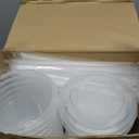 Funnymoom 30 Set 34oz Clear Plastic Drink Buckets with Lids and Straws Disposable Iced Coffee Cups Rum Buckets for Cocktail Parties Smoothie Cup Bulk with Handles for Beach Pool Party Supplies