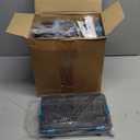 Wonderjune 6 Pack Fishing Tackle Boxes Waterproof 3600 and 3700 Tackle Trays with Removable Dividers Plastic Lures Terminal Storage Organizer Box for Bait Vault (3600, Blue)