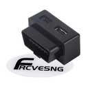 FRCVESNG Car OBD Power Adapter, PD 30W OBD Male to Type-C USB Female Charger DC12‑24V OBD Car Charger for Mobile Phones, Dash Camera GPS, Tablets, Radar Detector, DVR