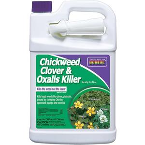 Bonide Chickweed, Clover & Oxalis Killer, 128 oz Ready-to-Use Spray, Controls Weeds & Roots without Harming Lawn