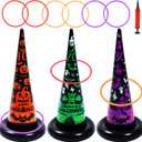 Halloween Party Games, Inflatable Witch Hat Ring Toss Games for Kids Adults Family Indoor Outdoor Toys & Decorations