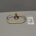 Flybath Oval Towel Ring Antique Brass Hanger Hand Towel Holder for Bathroom Kitchen Accessories Wall Mounted, Brushed Bronze