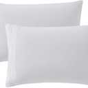 Clara Clark Pillow Cases Queen - Ultra Soft Pillow Cover, Lightweight Microfiber Pillow Cases Set of 2 - Envelope Closure Pillowcases, White