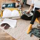 YVPSI Dust Bags for Handbags, Purses Dust Cover Bag for Shoes Boots Cloth Luggage, Silk Dustproof Drawstring Bag Travel Storage Pouch for Handbags Purse Shoes, 6 Pack