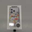 MOSNOVO for iPhone 17 Pro Case | Compatible with Magsafe | Military Grade 6.6ft Drop Tested | Camera Control | Clear with Mushroom Art Design