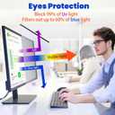 Blue Light Blocking Screen Protector for 32" 16:9 Computer Monitors, Removable Hanging Design Blue Light Filter, HD Screen Protector Width X Height Is 28.7"X 17.7"(730mm X 430mm)