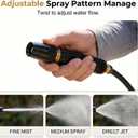 High Pressure Car Wash Nozzle – 2026 Upgraded Garden Hose Sprayer with Quick Connect, Adjustable Mist to Jet, No-Leak Seal & Anti-Slip Grip. Suitable for 1/2-inch hoses. Ideal for cars, plants, pets.