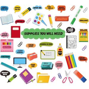 3 x MotiMind 48 Pcs Supplies You Will Need Mini Bulletin Board Set, Small