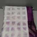 jinchan 100% Blackout Curtain 96 Inches Long White Curtain for Bedroom Living Room Linen Textured Thermal Insulated Curtain Grommet Top Window Drape 1 Panel White