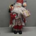 Gfilay 18 Inch Animated Plush Santa Figurine with Music and Movement, Collectible Red Sequin Coat Christmas Decoration, Singing Dancing Santa Claus Holiday Centerpiece Gift for Home or Store