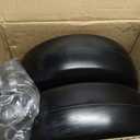 MAXROLLORS (2 Pack) 11x4.00-5 Lawn Mower Tires Flat Free and Wheel Assembly