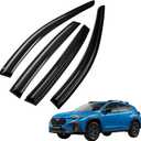 Tape on Wind Noise Reduction Rain Guards for 2018-2022 Subaru Crosstrek 2017-2022 Subaru Impreza 5 Door Hatchback, 4-Piece Side Window Visors, UV Resistant & Weatherproof