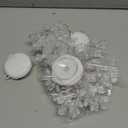 Christmas Window Decorations, 3 PCS Snowflake Christmas Window Lights with Suction Cup Battery Operated Hanging White Lighted Snowflake Light Xmas Decorations Indoor Outdoor Fireplace Home Party Decor