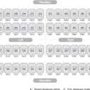 Dental Preformed Temporary Crown Primary Molar Metal Stainless Steel Teeth Crown Dentistry Orthodontic Material Therapy Tools for Kid and Adult 48Pcs/Box