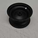Newsmarts 6" 145/70-6 in Motorcycle Rear Wheel Rim Replacement Fits for GO Kart Off-Road Dirt Pit Bike (Black)