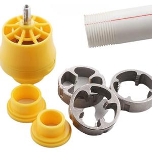 PVC thread Maker Tool for Electric Drill - Plastic Pipe Tap Die Set, Pipe Threader Kit, with 3 Dies,1/2", 3/4", 1", Pipe Threader Plumbing Tool for Professional Cutting & Pipe Threaders (1pcs)