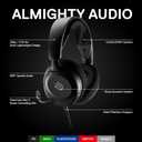 SteelSeries Arctis Nova 1 Multi-System Gaming Headset Hi-Fi Drivers 360 Spatial Audio Comfort Design Durable Ultra Lightweight Noise-Cancelling Mic PC, PS5/PS4, Switch, Xbox - Black