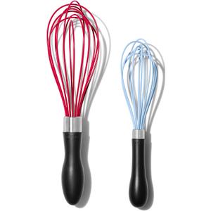 OXO Good Grips 2-Piece Silicone Whisk Set (9-Inch & 11-Inch)
