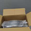 FLOWERCAT 100PCS Clear Plates with Gold Trim - Heavy Duty Clear and Gold Plastic Plate Disposable for Birthday Party/Wedding Include 50PCS 10.25inch Dinner Plates - 50PCS 7.5inch Cake Plate