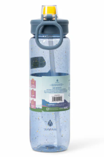 Manna™ Push™ Water Bottle - Blue, 39 oz
