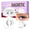 BEYELIAN Magnetic Eyelashes with Applicator, Soft Magnetic Lashes Natural Look Comfortable & Secure Fit Easy to Apply Reusable (1 Pairs, CS03)