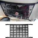 Car Ceiling Cargo Net Pocket, 31.5"x21.6" Double-Layer Mesh Car Roof Storage Organizer,Strengthen Load-Bearing and Droop Less,for Truck SUV Travel Long Road Trip Camping Interior Accessories