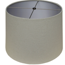Shallow Drum Hardback Lamp Shade, Linen Eggshel 14"