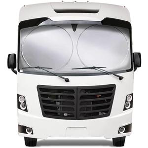 Class A RV Windshield Sunshade Cover, Reflective Window Film for Trailer Heat Blocker, RV Murts UV&Heat Front Truck Shade, Camper, Motorhome, Bus, XXXL-102 x 51 inches, Lightweight&Portable.