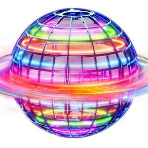 Flying Orb Ball (Blue, 2026 Upgraded) with Dazzling Lights, Magic Hover Spinner, Cool Boomerang Drone, Floating Cosmic Globe, Kids Toys Gifts for 6 7 8 9 10 Year Old Boys Girl