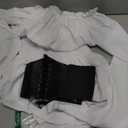 Womens Renaissance Blouse Tops Corset Waist Belt Medieval Victorian Off Shoulder Long Sleeve Shirt Pirate Cosplay Costumes (Small)